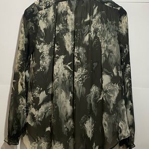 Women’s Blouse, Size Small Whimsigoth Dressy Workwear Flowly